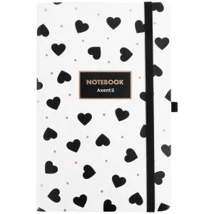 Книга записная AXENT Partner 125x195 96л кл Black&White 8621-10-A, Записные книги