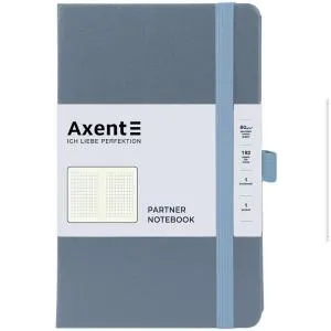 Книга записна AXENT Partner 125x195 96 арк кліт сіра 8201-62-A, Записні книжки