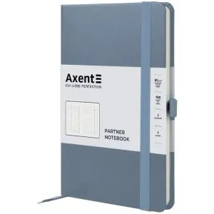 Книга записна AXENT Partner 125x195 96 арк кліт сіра 8201-62-A, Записні книжки - фото 1