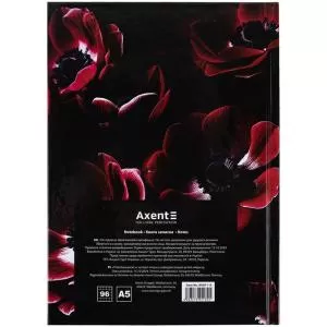 Книга записна А5 AXENT Red&Black 96 листів у клітинку 8459-A - Фото 2