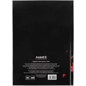 Книга записна А5 AXENT Red&Black 96 листів у клітинку 8459-A - Фото 6