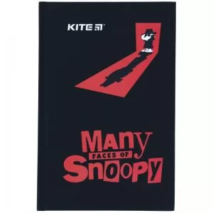 Книга записная Kite Snoopy 80 листов A6 клетка твердая обложка SN21-199