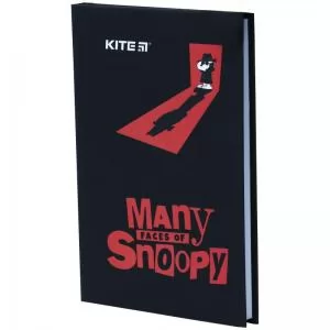 Книга записна Kite Snoopy 80 аркушів A6 клітинка тверда обкладинка SN21-199 - Фото 1