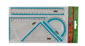 Комплект: лінійка 20см, 2 косинця, транспортир KIDS Line ZiBi ZB.5680