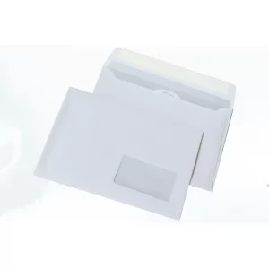 Конверт DL (110х220мм) білий СКЛ із вікном 45х90мм КУВЕРТ 2140