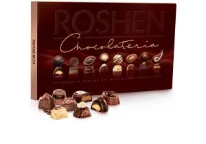 Коробочные Цукерки Roshen Chocolateria ПКФ 194г 8шт NEW 4823077624285, Конфеты