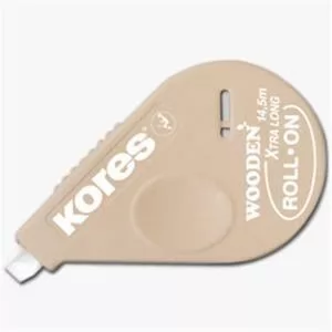 Корректор ленточный в деревянном корпусе Kores Wooden Roll On Xtra Long 14.5 м х 4.2 мм Kores K85846