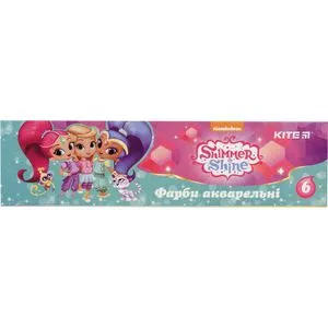 Фарби акварельні 6 кольорів Shimmer&Shine Kite SH18-040