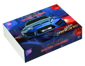 Гуаш Racing 12 кольорів по 10 мл Cool For School CF60148