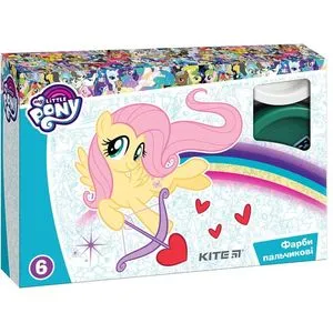 Краски пальчиковые 6 цветов My Little Pony Kite LP19-064