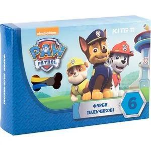 Фарби пальчикові 6 кольорів Paw Patrol Kite PAW18-064