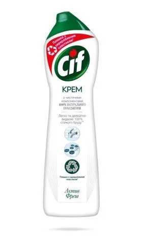 Крем для чистки CIF 500мл Актив Фреш cf.44711, Моющие и чистящие средства