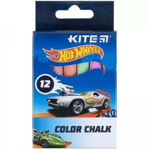 Мел цветной Kite Hot Wheels 12 цветов HW21-075