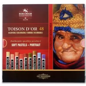 Мел-пастель TOISON DOR Portrait 48 цветов KOH-I-NOOR 8516048008KS