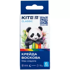 Крейда Kite Classic воскова 6 кол K-1076 - Фото 1