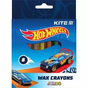 Крейда воскова Kite Jumbo Hot Wheels 8 кольорів HW21-076