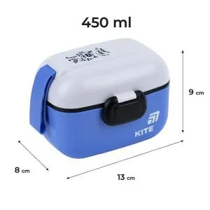 Ланчбокс Kite 450 мл пластик K25-1185-3, Детская посуда - фото 7