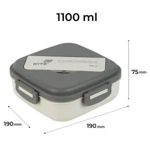 Ланчбокс Kite із роздільником 1100 мл K26-186-2, Ланч-бокси - фото 12