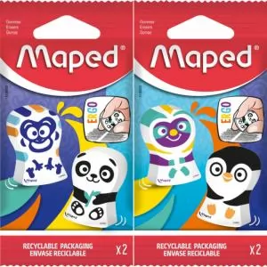 Гумка ERGO FUN MULTICOLOR еко блістер по 2 шт Maped MP.119002