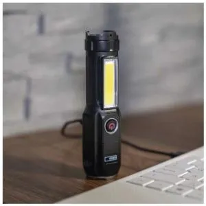 Фонарь аккумуляторный Emos 150 Lm Li-Ion 1200 mAh пластиковый P3214, Фонарики - фото 1