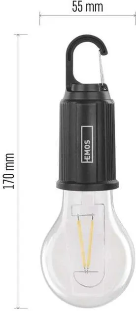 Фонарь Emos лампа LED 90 Lm Li-Ion 400 mAh пластик P4719, Фонарики - фото 5