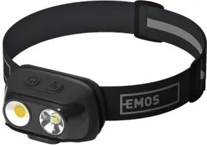 Фонарь налобный аккумуляторный Emos COB LED 500 Lm Li-pol 1200 mAh P3542, Фонарики