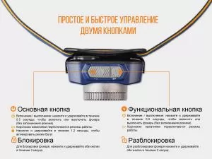 Фонарь налобный Fenix HL40R Cree XP-LHIV2 LED синий HL40RBL - Фото 13