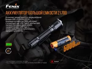 Ліхтар ручний тактичний Fenix TK16 V2.0 TK16V20 - Фото 13