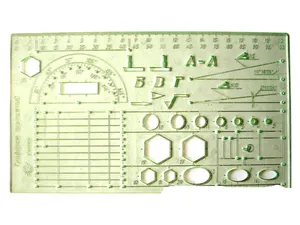 Линейка-трафарет для черчения Спектр ТЧ-1