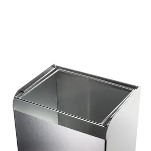 Урна Atma з кришкою 57л нержавіюча сатинова сталь M-157S, Контейнери та урни