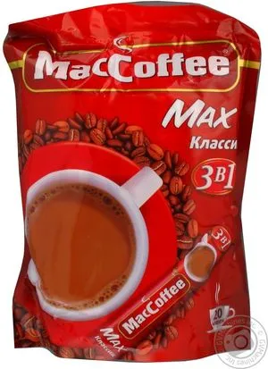 MACCOFFEE MAX 3В1 16Г-20СТИК, Кавові напої
