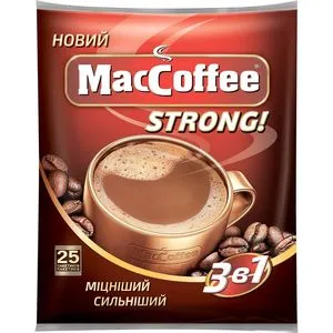 Напиток кофейный MacCoffee Strong 3в1 16гх25шт 10691305