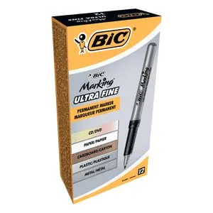 Маркер водостійкий для CD і DVD, чорний BIC bc8290801 - Фото 1