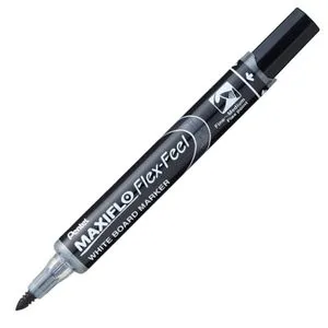 Маркер д/д Maxiflo Flex-Feel 1-5 mm Pentel MWL5SBF-AX черный