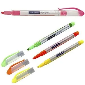 Маркер Fax Centropen Highlighter 2322 1-4 мм клиноподобный - Фото 2