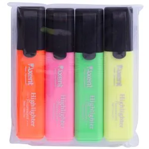 Маркер Highlighter 1-5 мм клиноподобный (4 цвета) Axent 2531-40-A