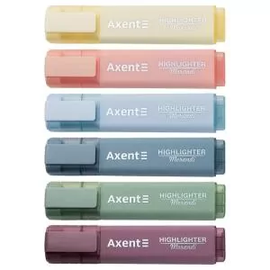 Текст-маркер Highlighter AXENT Morandi ассорти 6 цветов 1-5 мм 2537-50-A - Фото 2