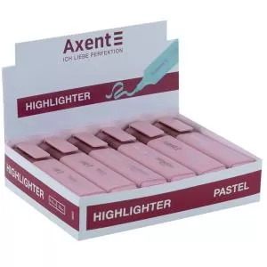 Маркер текстовый AXENT Highlighter 2537--A 1-5 мм клиновидный пастель - Фото 1