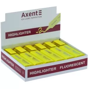 Маркер текстовий AXENT Highlighter 2537-A 1-5 мм клиноподібний неон - Фото 1