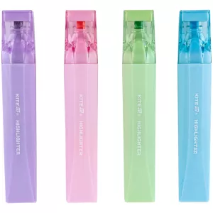 Маркер Highlighter Kite Creative Glitter 4 шт K24-1146-4 - Фото 1