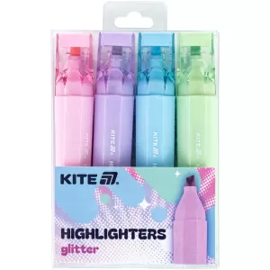 Маркер Highlighter Kite Creative Glitter 4 шт K24-1146-4