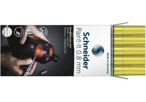 Маркер металлик Schneider Paint-It 0,8 мм золотой ML01001066, Маркеры специальные - фото 11