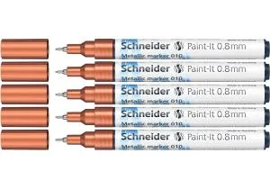 Маркер металлик Schneider Paint-It 0,8 мм золотой ML01001066, Маркеры специальные - фото 35
