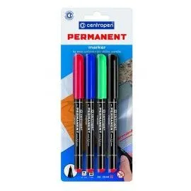 Маркер Permanent Centropen 2846/04 4 шт. блістер 2846/4/BL - Фото 2