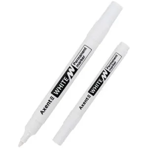 Маркер перманентный AXENT Permanent White 2545-A 2 мм круглый белый 2545-A, Перманентные, водостойкие