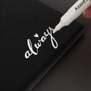 Маркер перманентный AXENT Permanent White 2545-A 2 мм круглый белый 2545-A, Маркеры перманентные, водостойкие - фото 3