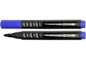 Маркер перманентный ECONOMIX 2-3 мм синий E11613, Перманентные, водостойкие