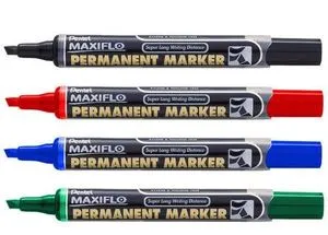 Маркер перманентний Pentel Maxiflo 2-4.5 мм NLF60-C