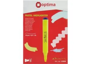 Маркер текстовый треугольный OPTIMA 2-3 мм пастель O15839, Маркеры текстовые - фото 4