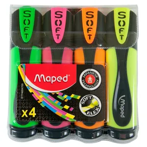 Маркер текстовий FLUO PEPS Ultra Soft 4 шт. блістер Maped MP.746047 асорті